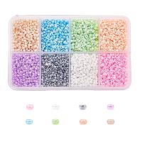 12/0 ガラスシードビーズ  セイロンラウンド緩いスペーサービーズ  2mm  ミックスカラー  2mm  穴：1mm  約12500個/箱&nbsp;SEED-X0050-2mm-01