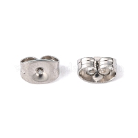 変色防止ステンレス製摩擦イヤーナット  ステンレス鋼色  6x4.5x3mm  穴：1mm&nbsp;STAS-E019-1B