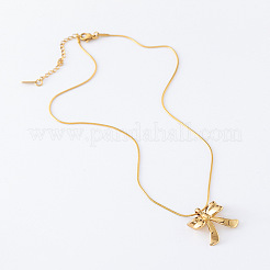 3Pcs Stainless Steel Bowknot Pendant Necklaces for Women&nbsp;DK8946