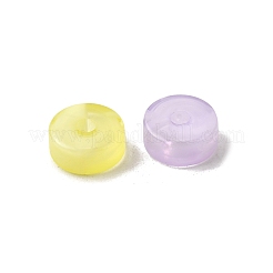 透明なアクリルビーズ  フラットラウンド  ミックスカラー  9.5x4.5mm  穴：2mm  約1666個/500g&nbsp;OACR-H051-13
