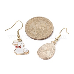 Easter Themed Alloy Enamel Dangle Earrings&nbsp;EJEW-JE05497-01