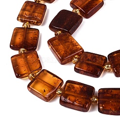 Natural Bloody Amber Beads Strands&nbsp;G-N371-15A-01