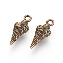 合金ペンダント  アイスクリーム  アンティークブロンズ  カドミウムフリー＆ニッケルフリー＆鉛フリー  18.5x7x4mm  穴：2mm&nbsp;PALLOY-A15499-AB-NF