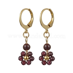 Natural Mixed Stone Leverback Earrings&nbsp;EJEW-JE06165