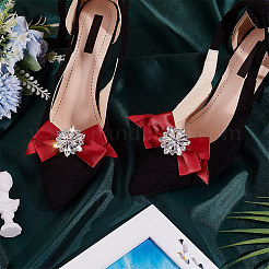 2Pcs Detachable Bowknot Polyester Ribbon Shoe Decoration&nbsp;FIND-FG0003-03B