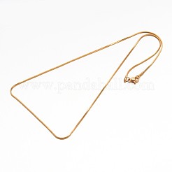 304 Stainless Steel Snake Chain Necklaces&nbsp;NJEW-E026-12G