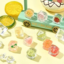 20Pcs 10 Styles Transparent Resin Cabochons&nbsp;RESI-CJ0005-43