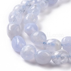 Natural Blue Chalcedony Beads Strands&nbsp;G-K203-26