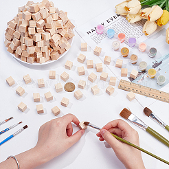 300Pcs Unfinished Woods Block&nbsp;WOOD-WR0001-23