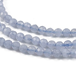 Natural Blue Lace Agate Beads Strands&nbsp;G-E411-12-3mm-01