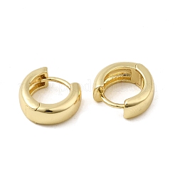 真鍮huggieフープピアス  長持ちメッキ  リング形状  18KGP本金メッキ  14x5mm  ピン：1mm&nbsp;EJEW-F260-04G-1