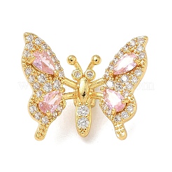 Brass Micro Pave Cubic Zirconia Pendants&nbsp;KK-H526-05G
