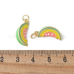 Brass Enamel Pendants&nbsp;KK-D336-06G-02