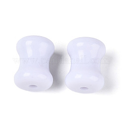 不透明なアクリルビーズ  キノコの茎  ホワイトスモーク  16x12.5mm  穴：2.5mm&nbsp;MACR-N018-14