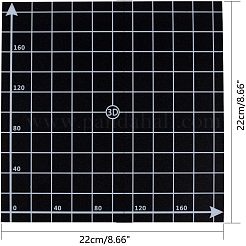 3D印刷ビルドサーフェス  接着剤付き  3Dプリンター用  長方形と正方形  ブラック  30x20x0.08cm  22x22x0.07cm  2シート/セット&nbsp;AJEW-OC0001-38