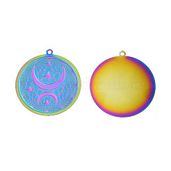 Ion Plating(IP) 304 Stainless Steel Filigree Pendants&nbsp;STAS-S118-101