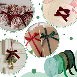 4Pcs 4 Colors Velvet Spandex Ribbon&nbsp;OCOR-BC0008-89