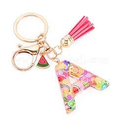 Fruit Series Letter Resin Keychains&nbsp;KEYC-TAC0033-02A