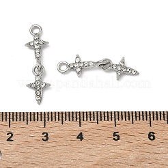 Alloy Rhinestone Pendants&nbsp;PALLOY-P317-01P