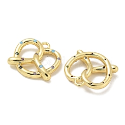 Rack Plating Brass Micro Pave Cubic Zirconia Pendants&nbsp;KK-L224-052G