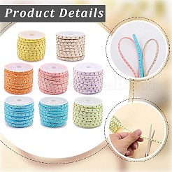 8 Rolls 8 Colors Faux Suede Cord&nbsp;LW-CL0001-01C