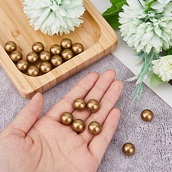 真鍮ビーズ  穴がない  ラウンド  生（メッキなし）  12.5mm  20個/箱&nbsp;KK-FH0007-45C-02