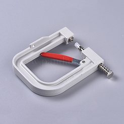 手動パールリベット固定機  パールアタッチマシン  ビーズホルダー付き  異なるサイズのネジ頭  レンチ  DIY クラフト用品用  箱：18.7x15.7x3.8センチメートル&nbsp;TOOL-WH0080-86