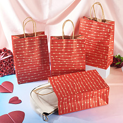 10Pcs Valentine's Day Paper Bags&nbsp;CARB-TADJ0001-01D