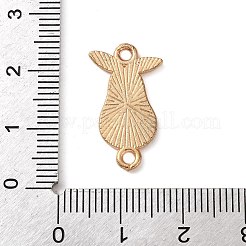 フルーツをモチーフにした合金エナメルコネクターチャーム  ライトゴールド  ホワイト  梨  22x12.5x1.5mm  穴：1.8mm&nbsp;AL-CBA95F4-01KCG-05