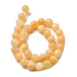 Natural Yellow Jade Bead Strands&nbsp;X-G-K121-01-14mm