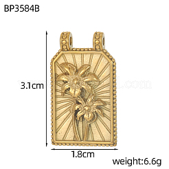 304 Stainless Steel Pendants&nbsp;STAS-OY010-33G