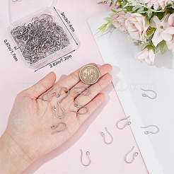 120Pcs 304 Stainless Steel Earring Hooks&nbsp;STAS-BBC0004-28