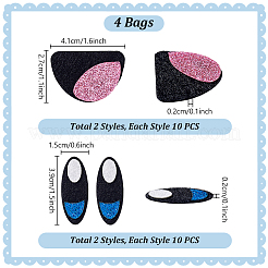 4Bags Eye & Mouth Wool Needle Felting Decoration&nbsp;DIY-PH0031-14A
