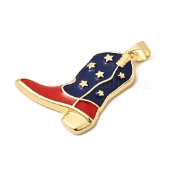 Brass Enamel Pendants&nbsp;KK-A296-48B-G01