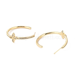 Cubic Zirconia Open Hoop Earrings for Girl Women&nbsp;ZIRC-Z018-25G