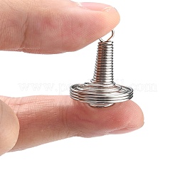 変色に強い304ステンレススチール製ターミネーター  脊髄コイル  ステンレス鋼色  22~33x19mm  穴：3.5mm&nbsp;STAS-Z033-04P