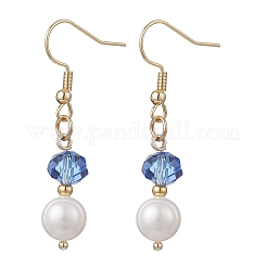 3 Pairs 304 Stainless Steel Natural Cultured Freshwater Pearl Round Earring Sets&nbsp;EJEW-JE06817-01