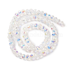 AB Color Plated Transparent Electroplate Beads Strands&nbsp;EGLA-H104-06I