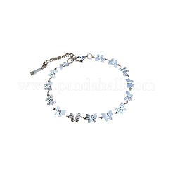 304 Stainless Steel Link Bracelets for Women&nbsp;FS-WGC4E47-02
