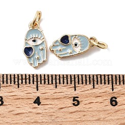 Brass Enamel Pendants&nbsp;KK-A277-28G