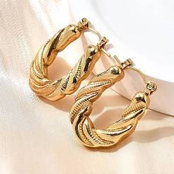 304 Stainless Steel Hoop Earrings for Women&nbsp;EJEW-L296-081G