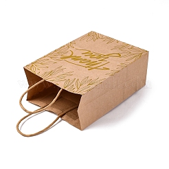 Gold Stamp Thank You Printed Paper Gift Tote Bags&nbsp;ABAG-Q055-03D