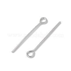 アイアンアイピン  カドミウムフリー＆鉛フリー  プラチナ  21ゲージ  22x0.7mm  穴：2mm&nbsp;IFIN-FS0001-31I