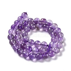天然シェブロン アメジスト ビーズ 連売り  AB級  ラウンド  8mm  穴：1mm  約45~48個/連  15インチ&nbsp;G-S030