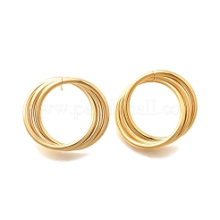 201 Stainless Steel Stud Earrings&nbsp;LS-EJEW-Q026-01G