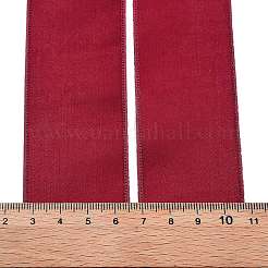 20ヤードのポリエステルリボン  ギフト包装用  暗赤色  1-1/2インチ（38mm）  約20.00ヤード（18.29m）/ロール&nbsp;OCOR-Z005-01D