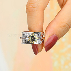 Sunflower Zinc Alloy Finger Rings&nbsp;FS-WGCE082-04