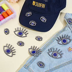 2 Styles Rhinestone Cloth Sticker&nbsp;AJEW-ME0001-16