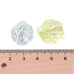 透明なアクリルパーツ  キャベツ  ミックスカラー  20x17x3.5mm  穴：1.5mm  1111個/ 500g&nbsp;DIY-B073-07A