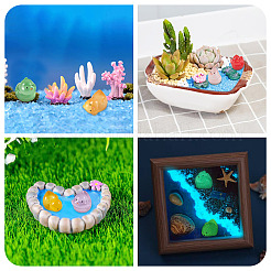 12Pcs 6 Styles Luminous Resin Chick Diaplay Decoration&nbsp;RESI-TAD0001-04